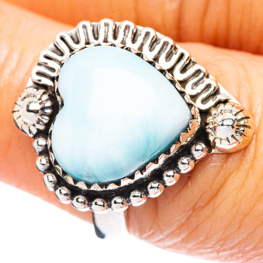 Larimar Ring Size 7 (925 Sterling Silver) R4472