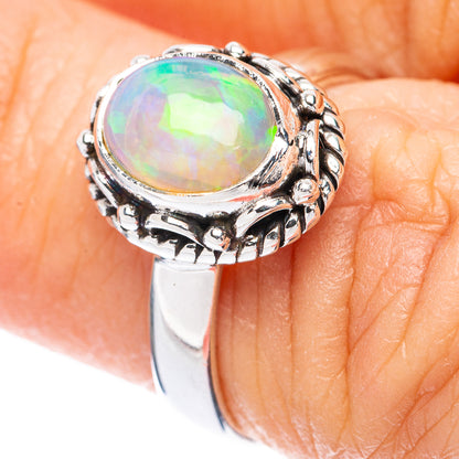 Rare Ethiopian Opal Ring Size 6.25 (925 Sterling Silver) R2015