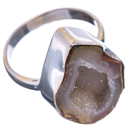 Coconut Druzy Ring Size 8 (.925 Sterling Silver)