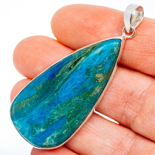 Premium Peruvian Opal Pendant 2 1/8" (.925 Sterling Silver)