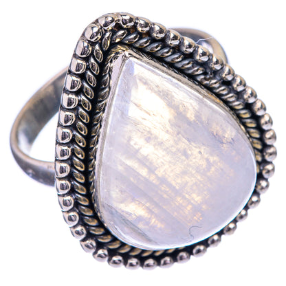 Rainbow Moonstone Ring Size 10 (925 Sterling Silver) R142756