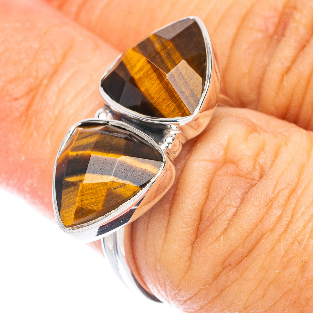 Premium Tiger's Eye Ring Size 5.75 (925 Sterling Silver) RING7717