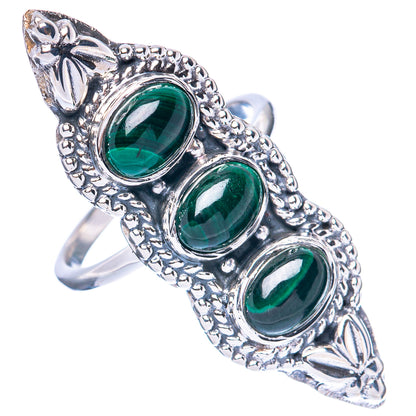 Premium Malachite Ring Size 6 (925 Sterling Silver) R2605
