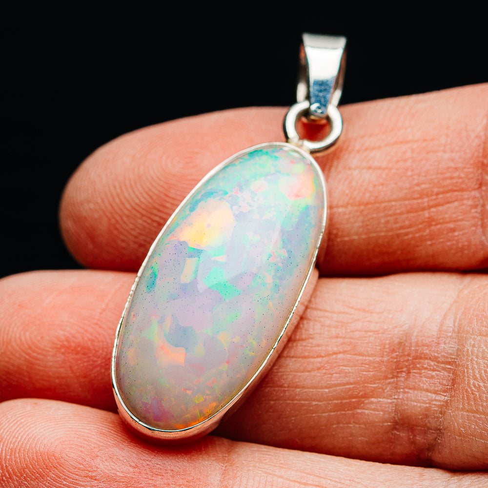 14.95ct Ethiopian Opal Pendant 1 3/4" (.925 Sterling Silver)