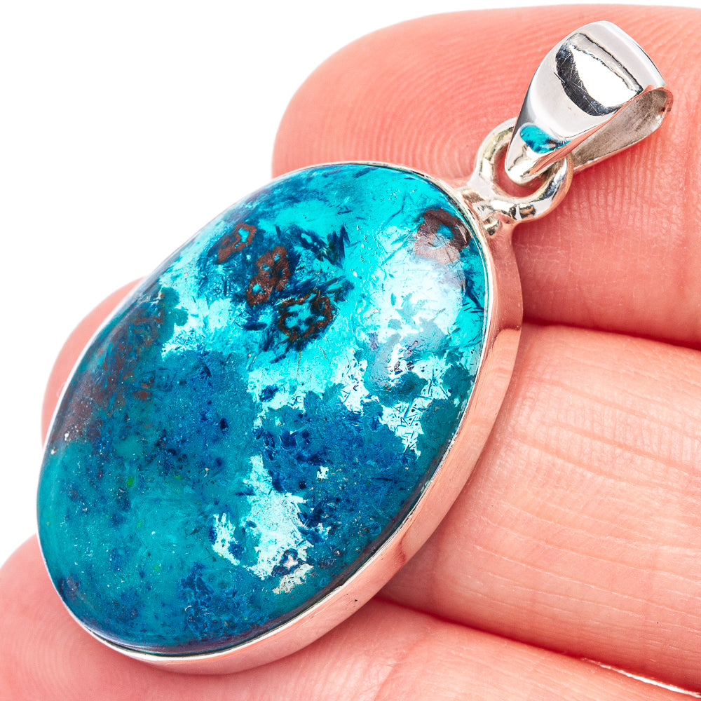 Shattuckite Pendant 1 1/2" (925 Sterling Silver) P44491