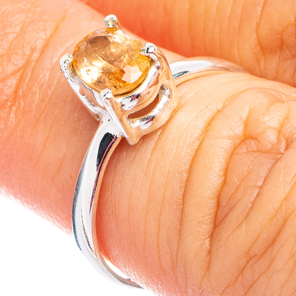 Rare Imperial Topaz Ring Size 6.25 (.925 Sterling Silver)