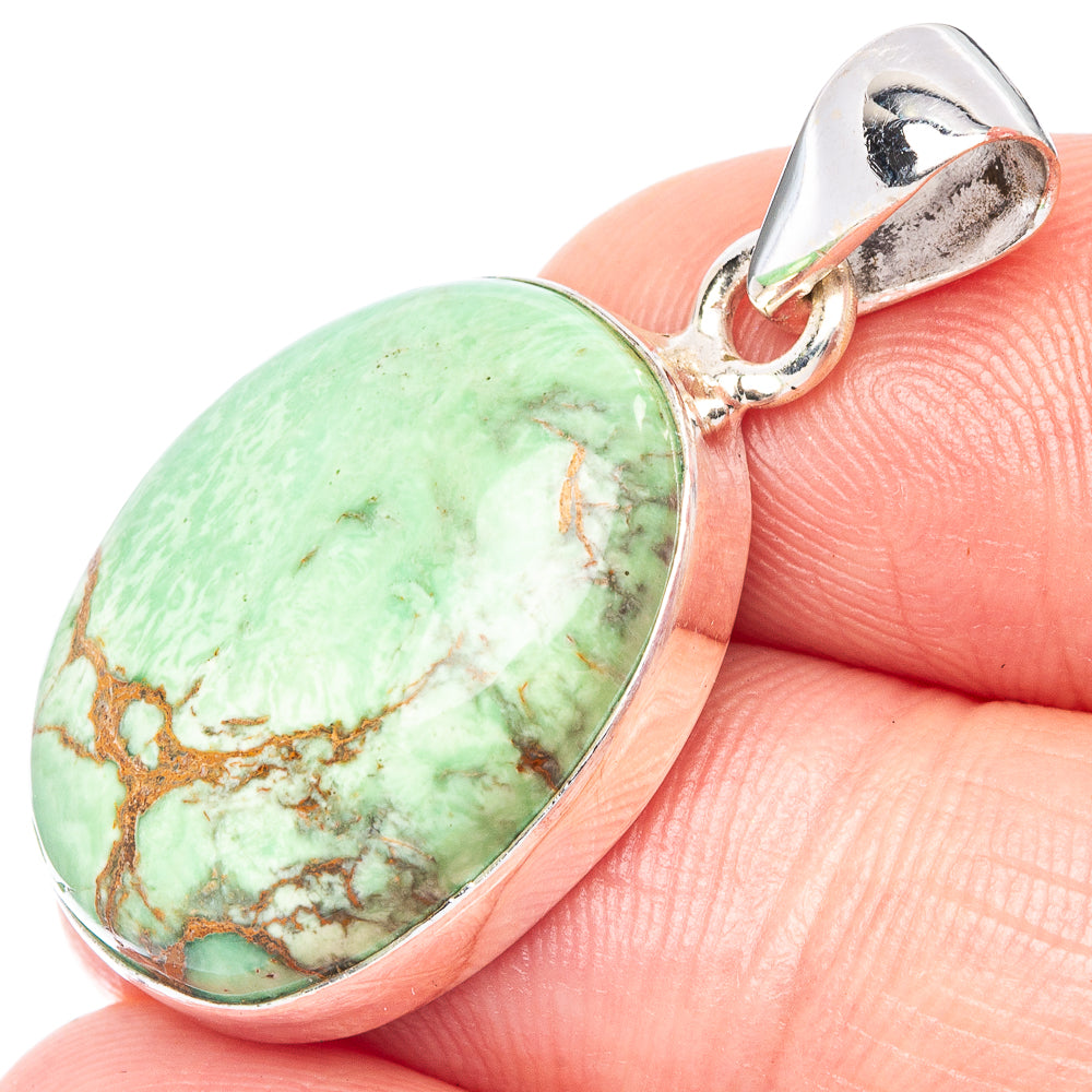 Variscite Pendant 1 1/4" (925 Sterling Silver) P44581