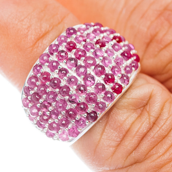 Exclusive Burmese Ruby Ring Size 7 (.925 Sterling Silver)