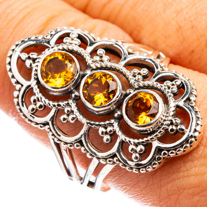 Faceted Citrine Ring Size 9.75 (925 Sterling Silver) R142843
