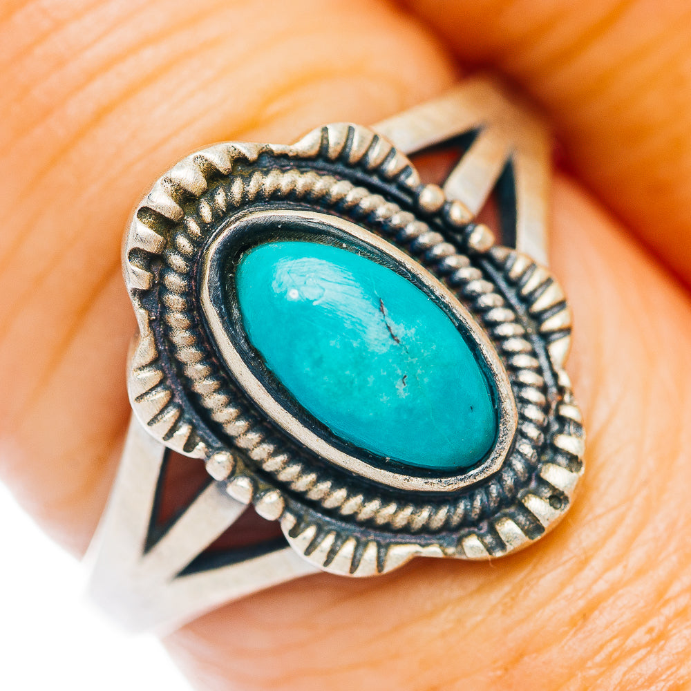 Mojave Turquoise Ring Size 8 (.925 Sterling Silver)