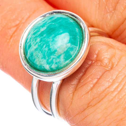 Premium Amazonite 925 Sterling Silver Ring Size 6 Ana Co R3571