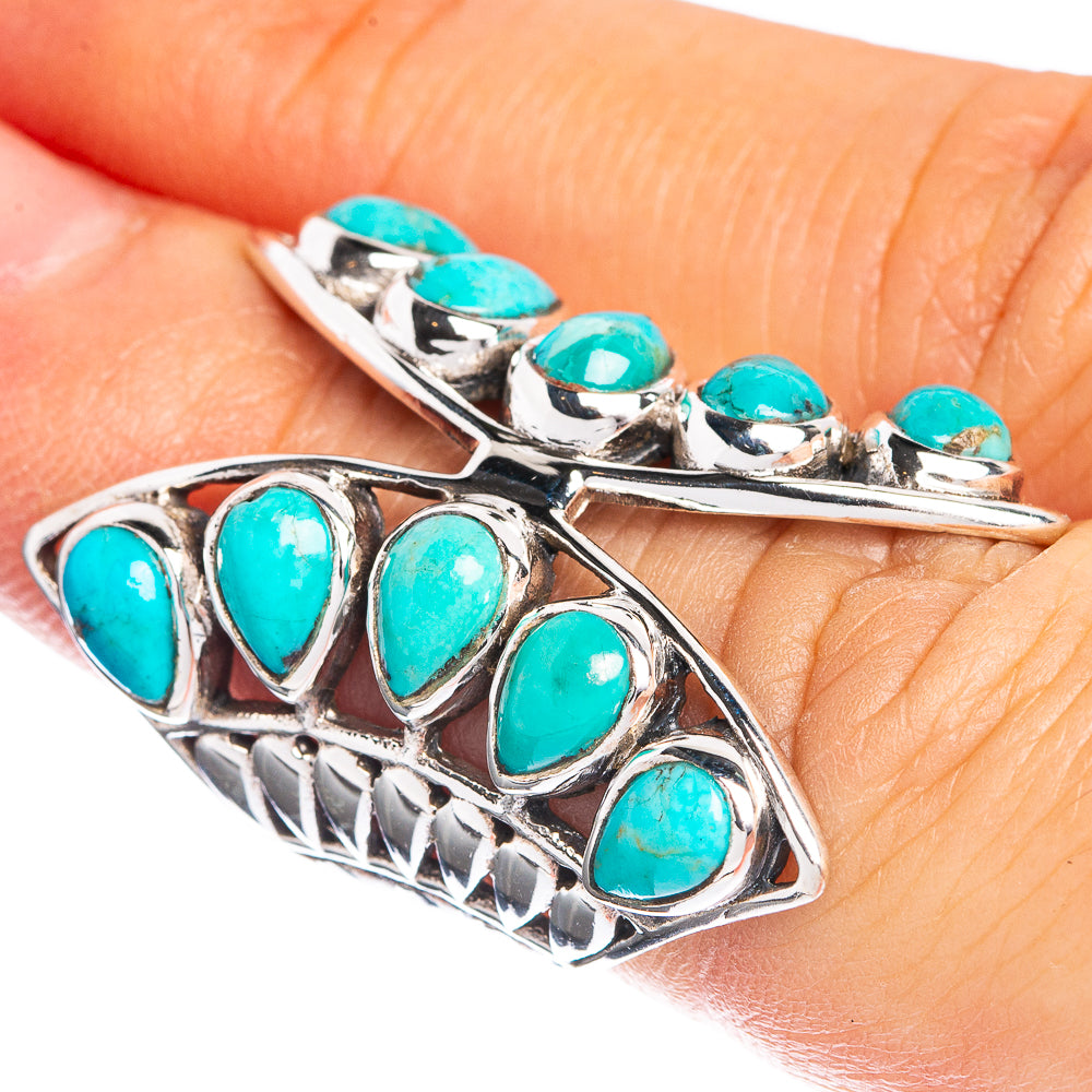 Large Sleeping Beauty Turquoise Ring Size 5 (925 Sterling Silver) R144308