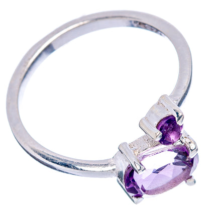 Amethyst Dainty Ring Size 6.5 (.925 Sterling Silver)