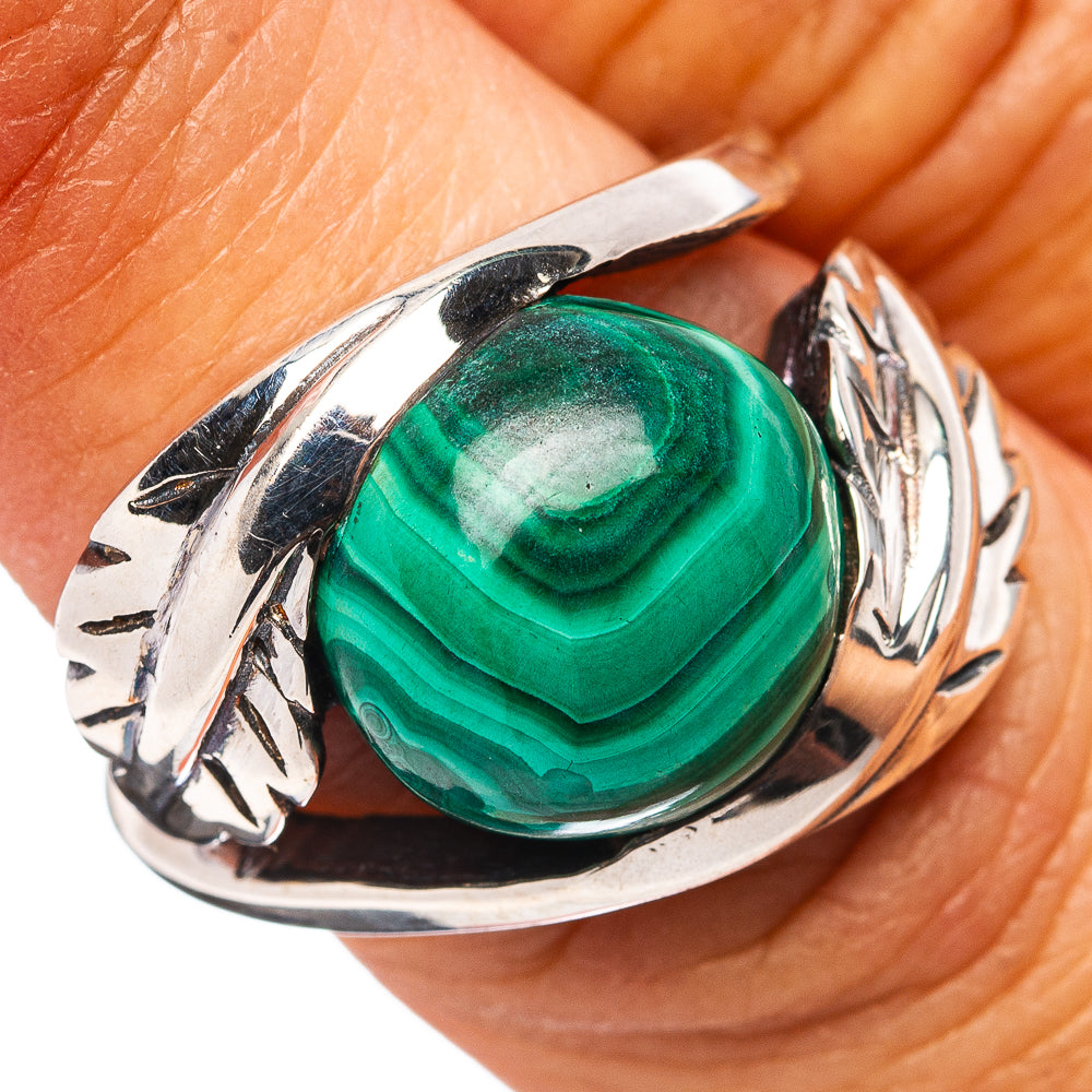 Premium Malachite Ring Size 6 (.925 Sterling Silver)