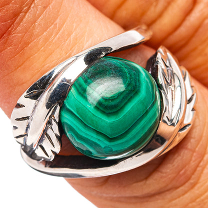 Premium Malachite Ring Size 6 (.925 Sterling Silver)