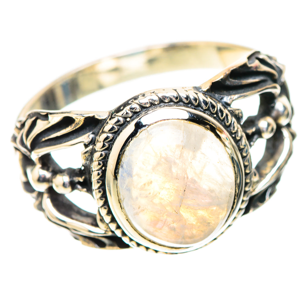 Rainbow Moonstone Ring Size 9 (925 Sterling Silver) RING138859
