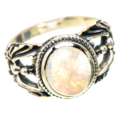 Rainbow Moonstone Ring Size 9 (925 Sterling Silver) RING138859