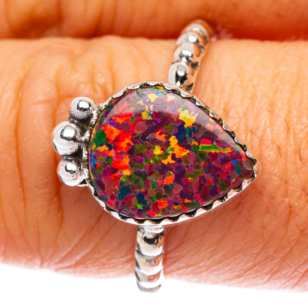 Synthetic Opal Ring Size 9 (925 Sterling Silver) R146165