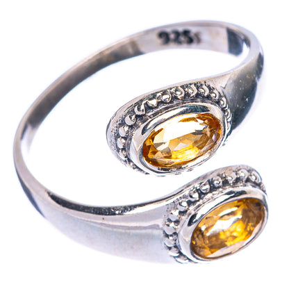 Faceted Citrine Ring Size 7.5 (925 Sterling Silver) R1475
