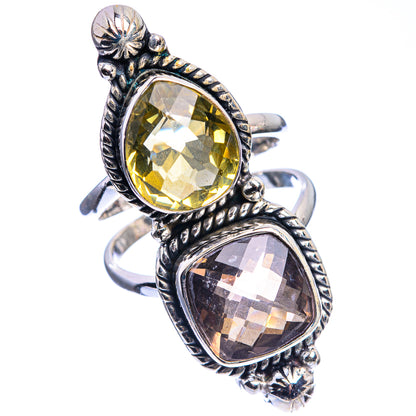 Large Topaz, Citrine Ring Size 8.25 (925 Sterling Silver) R142515