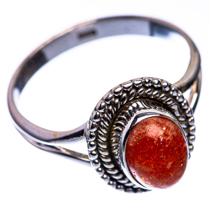 Sunstone Dainty Ring Size 7 (925 Sterling Silver) R142574