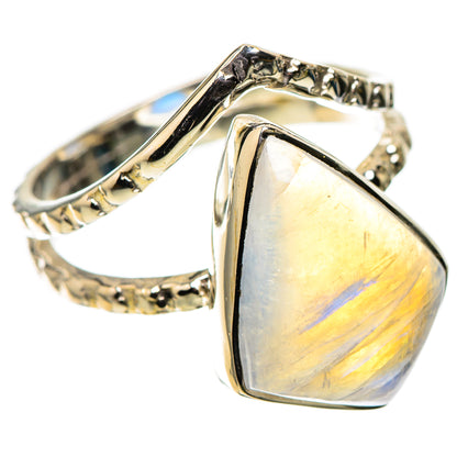 Premium Rainbow Moonstone Ring Size 7 (925 Sterling Silver) RING138099