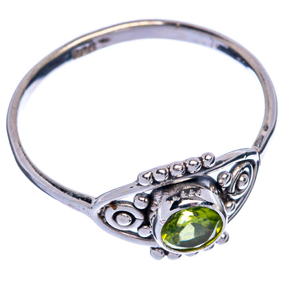 Peridot Dainty Ring Size 9 (925 Sterling Silver) R145378