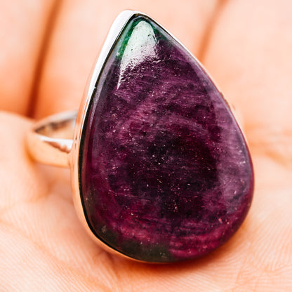 Fire Ruby Zoisite Ring Size 9.75 (.925 Sterling Silver)