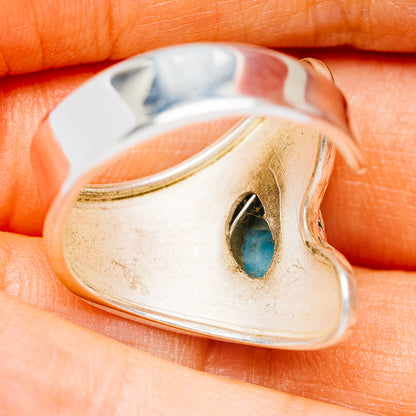 Larimar Ring Size 6 Adjustable (.925 Sterling Silver)