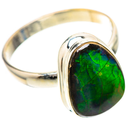 Canadian Ammolite Ring Size 10.75 (925 Sterling Silver) RING139813