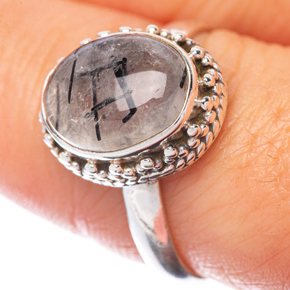 Tourmalinated Quartz Ring Size 8.5 (925 Sterling Silver) R145152