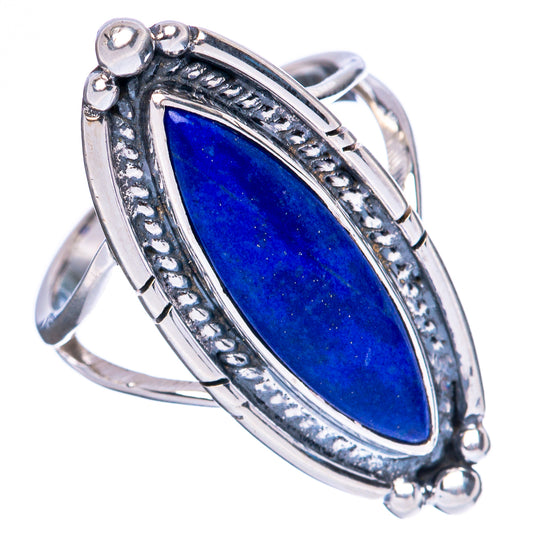 Premium Lapis Lazuli 925 Sterling Silver Ring Size 6.75 Ana Co R3607