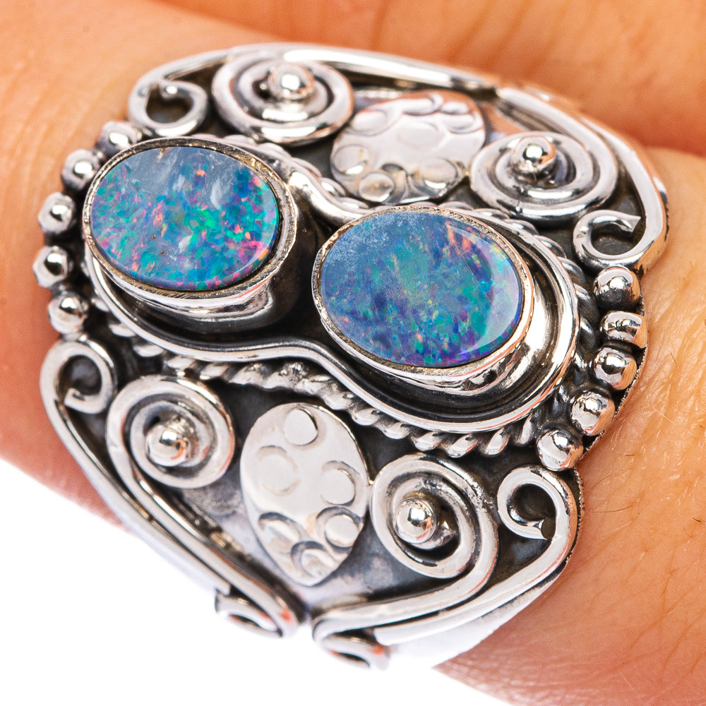 Rare Australian Fire Opal Ring Size 8.25 (925 Sterling Silver) R145545