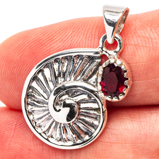 Signature Burmese Ruby Pendant 1 1/8" (.925 Sterling Silver)