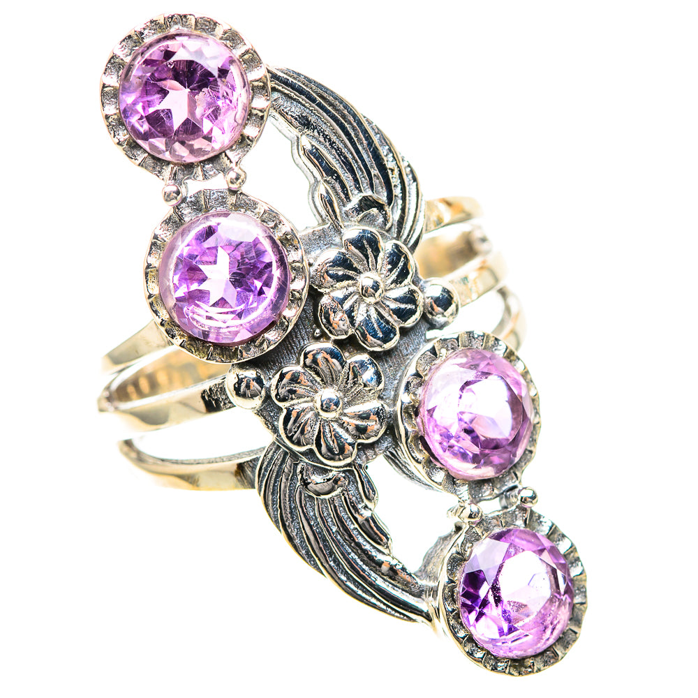 Large Faceted Amethyst Ring Size 9 (925 Sterling Silver) RING139300