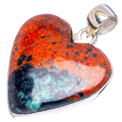 Sonora Sunrise Heart Pendants 1 3/8" (925 Sterling Silver) P43229