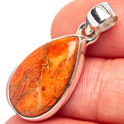 Sponge Coral Pendant 1 1/4" (.925 Sterling Silver)