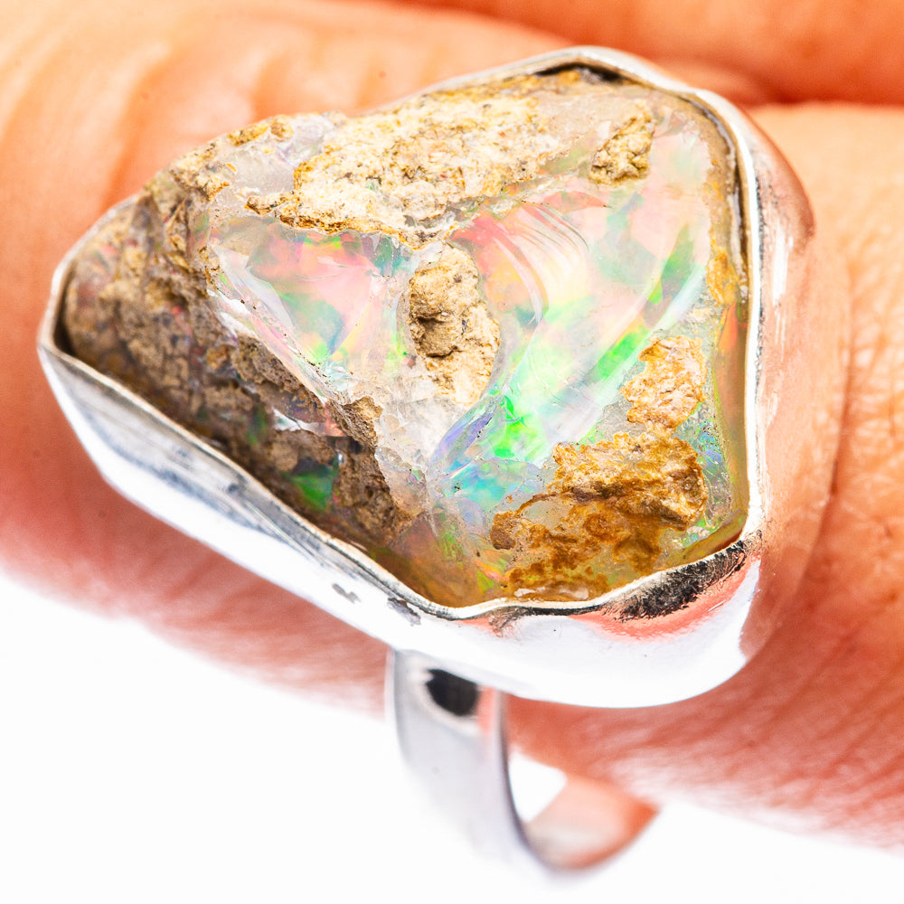 Raw Ethiopian Opal Ring Size 11 (925 Sterling Silver) R142244