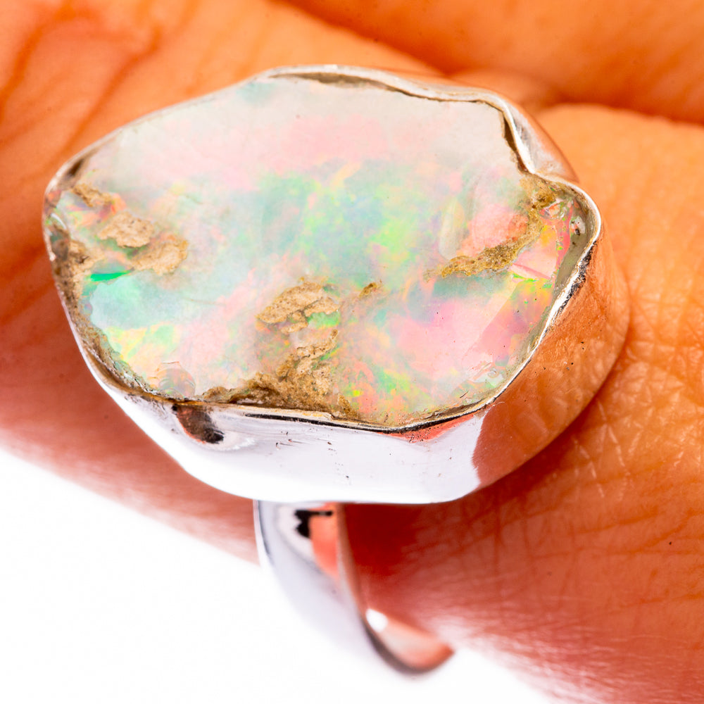 Raw Ethiopian Opal Ring Size 10.25 (925 Sterling Silver) R141097