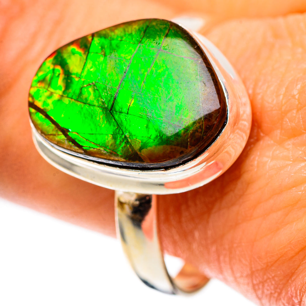 Canadian Ammolite Ring Size 11.75 (925 Sterling Silver) RING138710