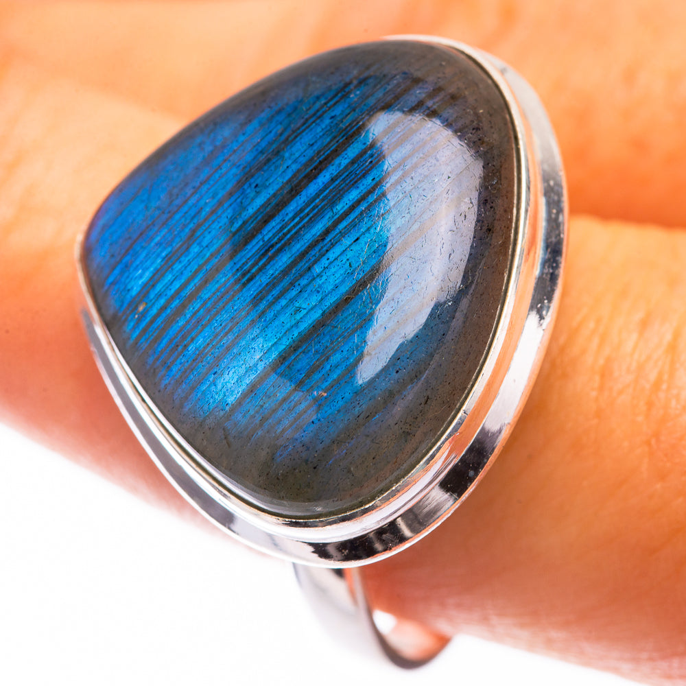 Large Labradorite Ring Size 9.75 (925 Sterling Silver) R141471
