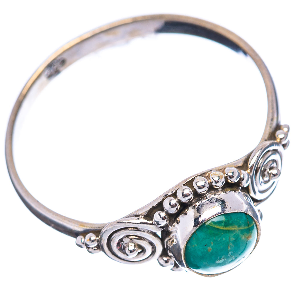 Dainty Mojave Turquoise Ring Size 9 (.925 Sterling Silver)