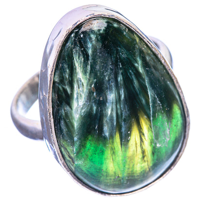 Large Seraphinite Ring Size 11.75 (925 Sterling Silver) R143175
