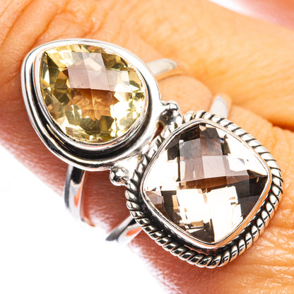 Large Topaz, Citrine Ring Size 9.25 (925 Sterling Silver) R142516