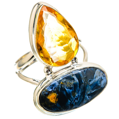 Large Pietersite, Citrine Ring Size 8.25 (925 Sterling Silver) RING137946