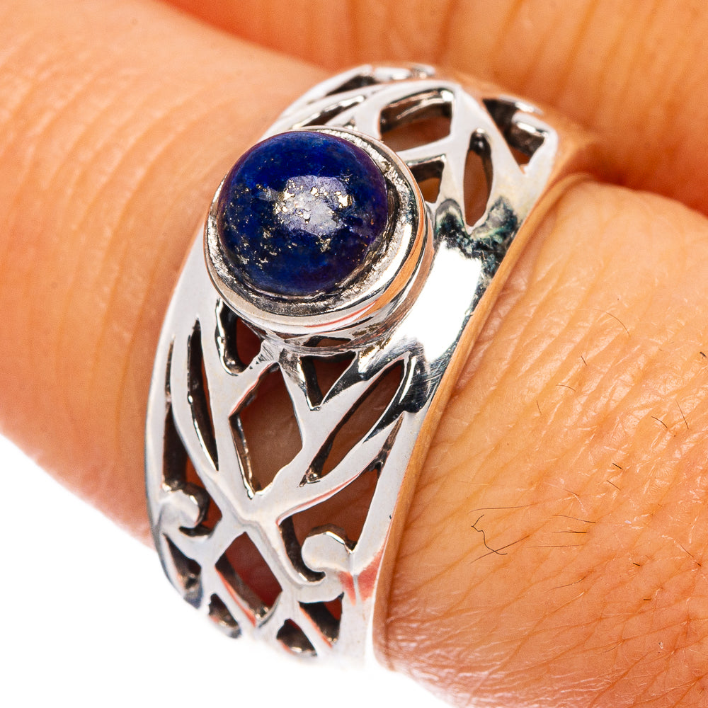 Lapis Lazuli Ring Size 7.75 (925 Sterling Silver) R1230