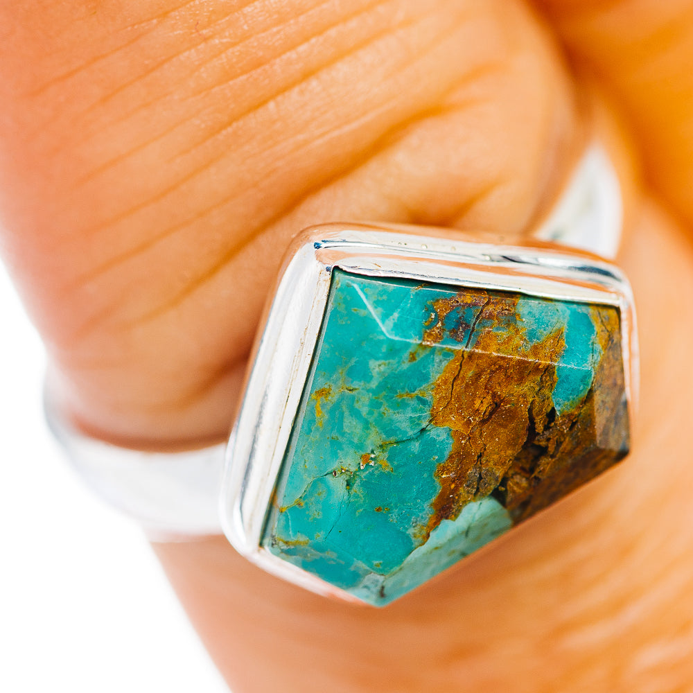 Mojave Turquoise Ring Size 8 (.925 Sterling Silver)