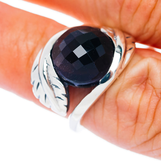 Premium Amethyst Leaf Ring Size 5.75 (.925 Sterling Silver)