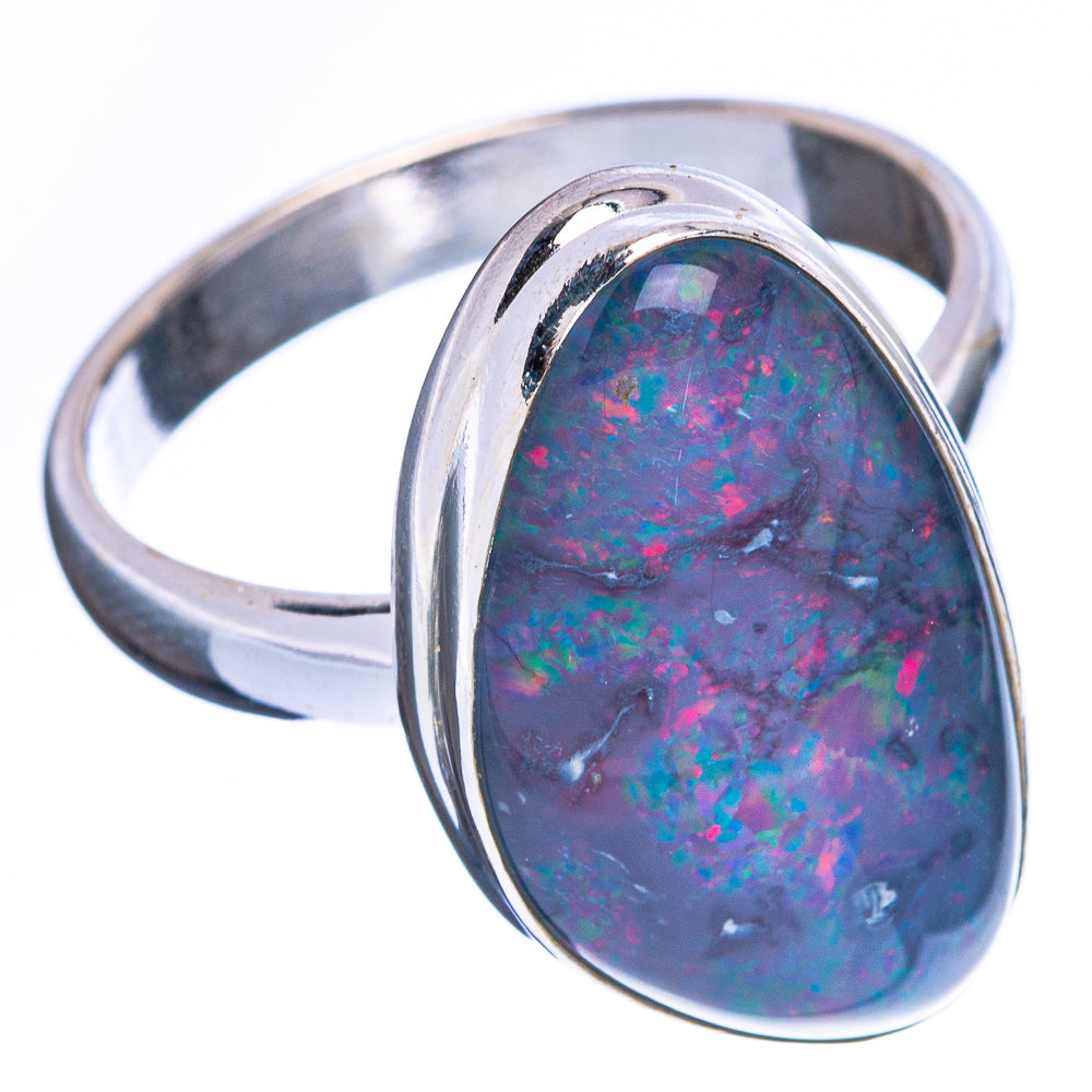 Rare Triplet Opal Ring Size 9 (925 Sterling Silver) R2362