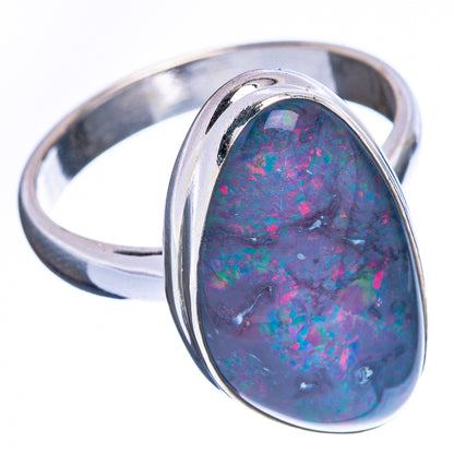 Rare Triplet Opal Ring Size 9 (925 Sterling Silver) R2362